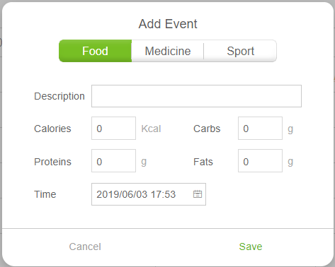 Add Food Event