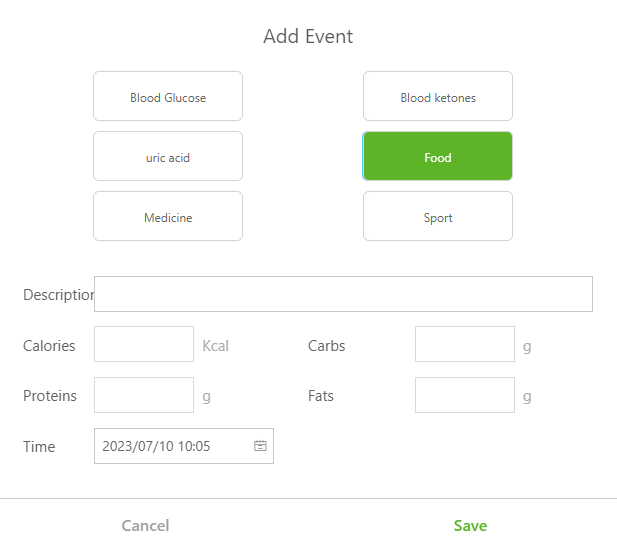 Add Food Event