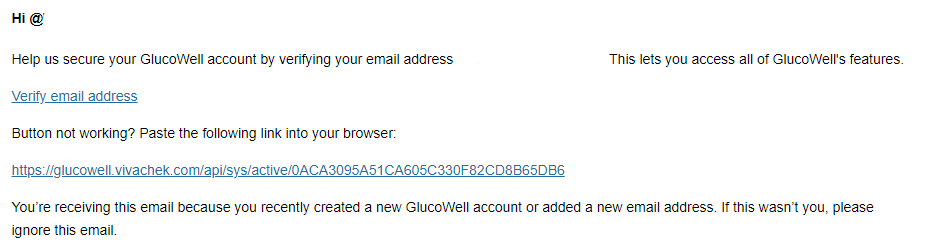 Verify your email